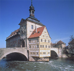 das alte Rathaus in Bamberg